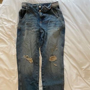 ZARA rhinestone jeans